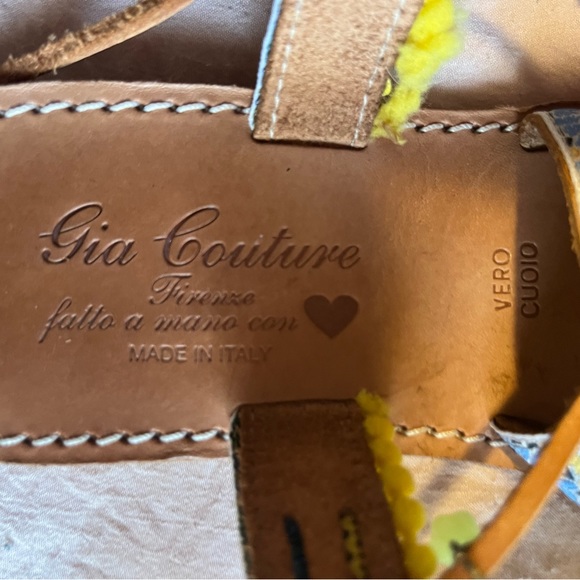 Gia Couture Pom Pom sandals - Picture 2 of 3